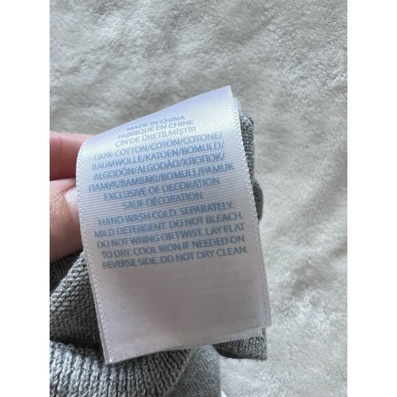 Ralph Lauren Baby Boy Size 12M Gray V-Neck Sweater Elbow Patch 100% Cotton - Picture 12 of 12